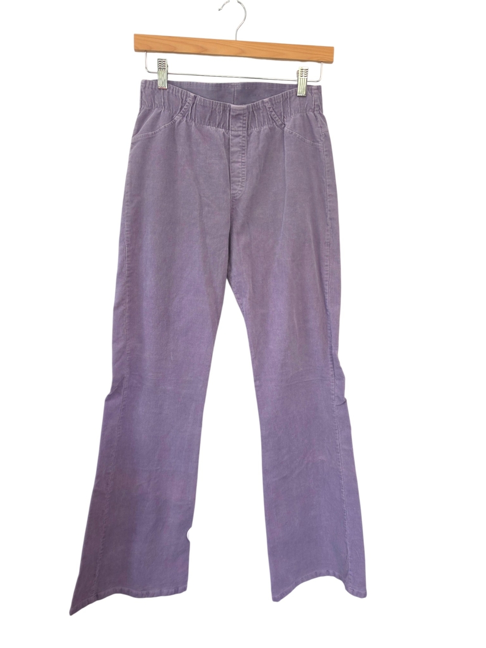 Free People Movement Lavender Purple Corduroy Flare Jeans Size Small